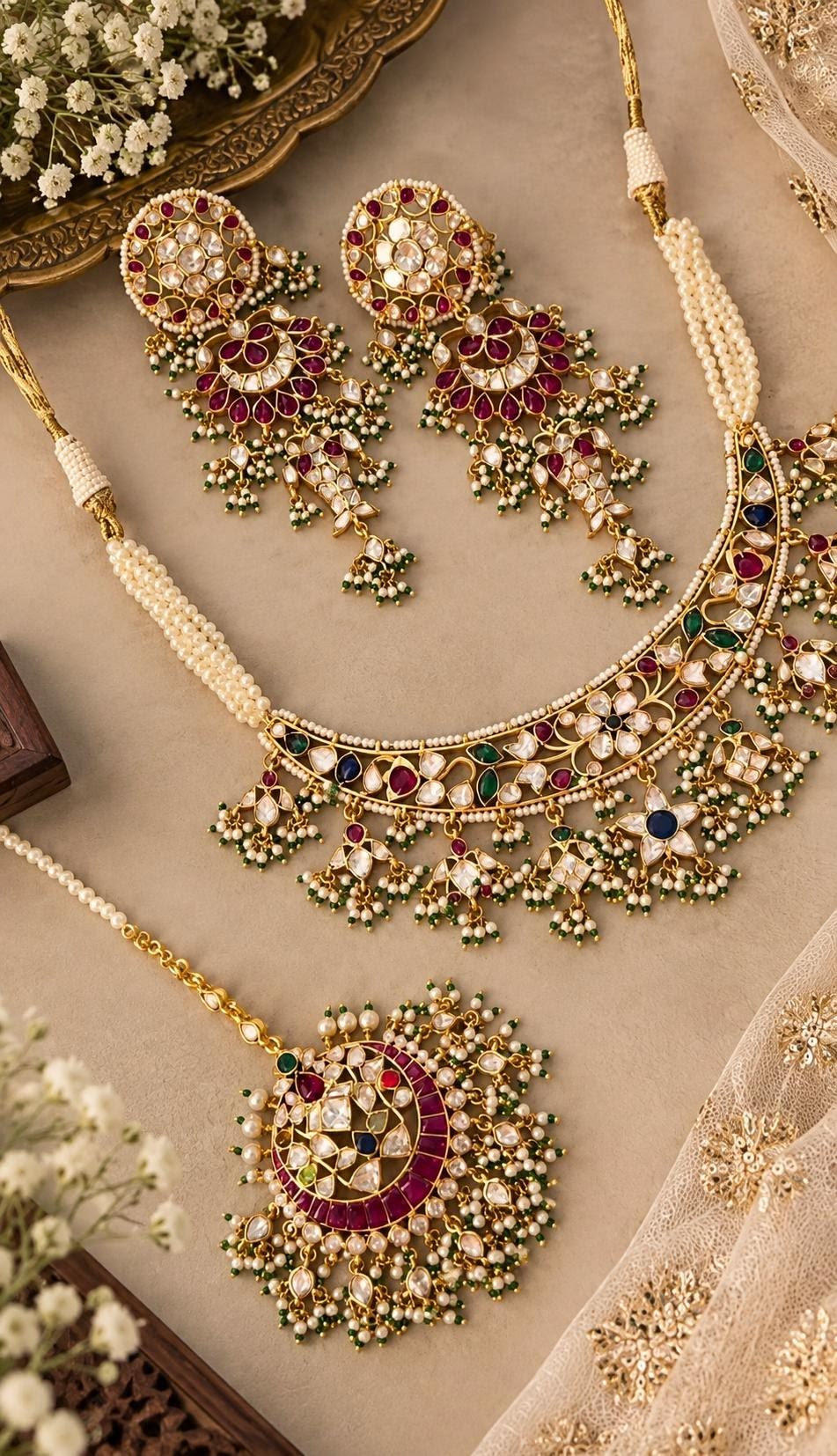 Kundan Jewelry Set